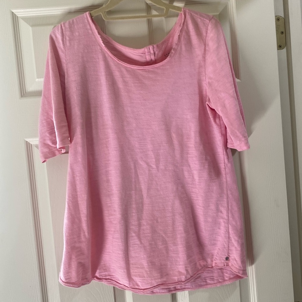 neon buddha - pink short sleeve top - medium